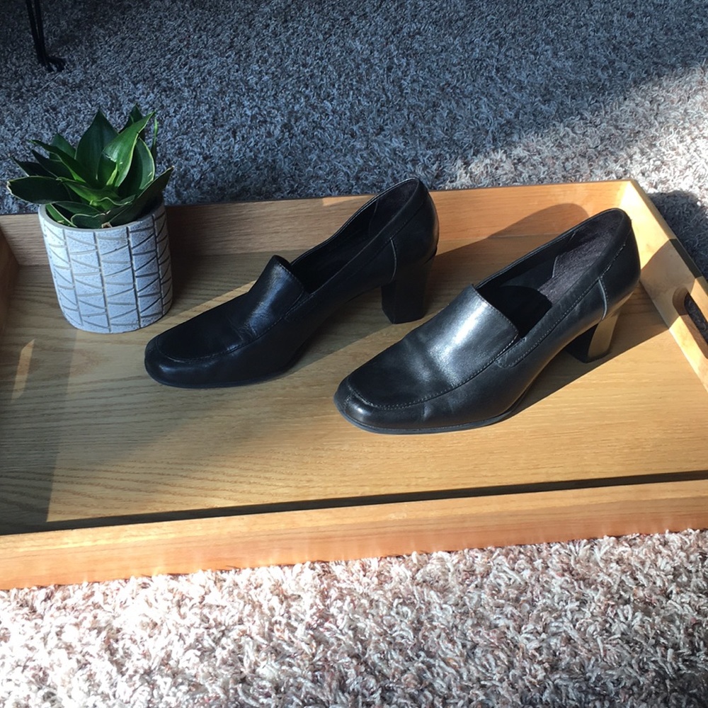 Croft & Barrow | Black Loafer Slip-On Heel Size 9